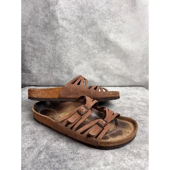 Birkenstock Granada Double Strap Sandals in Mocha Size EU 42 US Ladies 11 Mens 9 - Picture 2 of 10